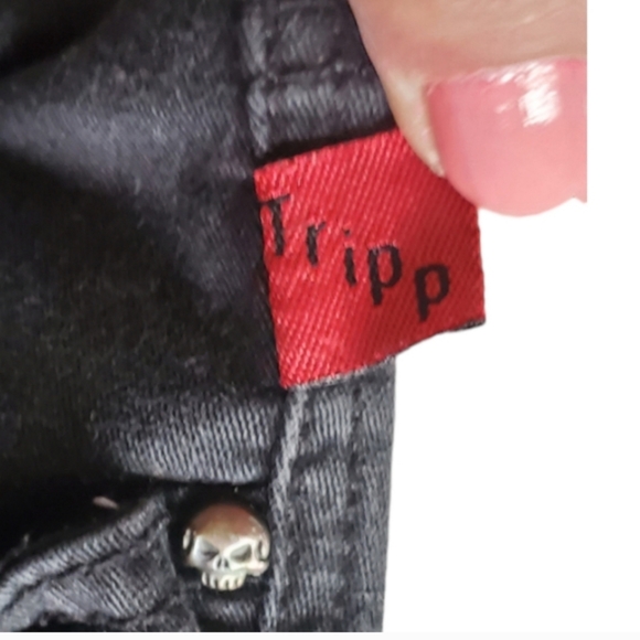 Tripp NYC Black Skinny Junior Jeans. Size 14T. - Picture 4 of 12